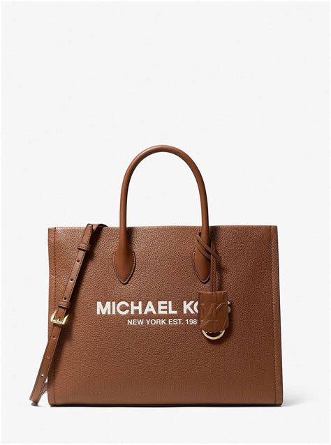 michael kors 35s2g7zt7l|Mirella Medium Pebbled Leather Tote Bag .